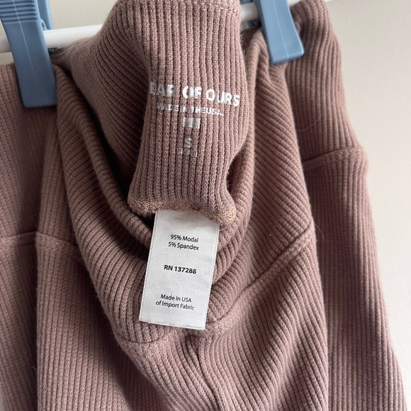 Year of Ours Brown Ribbed Shorts Small - Picture 5 of 5